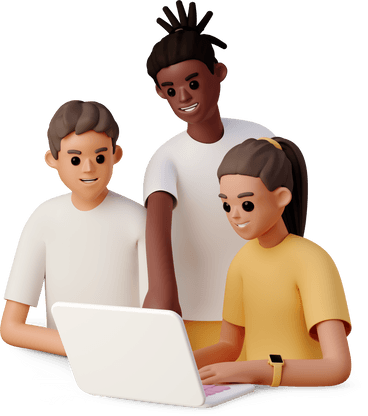 People discussing the project